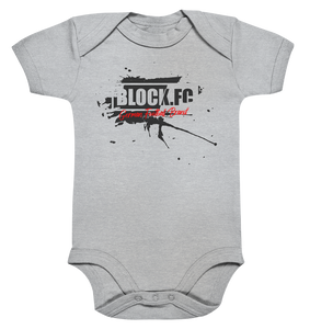 BLOCK.FC Fanblock Body "GERMAN FOOTBALL BRAND" Organic Baby Bodysuite heather grau