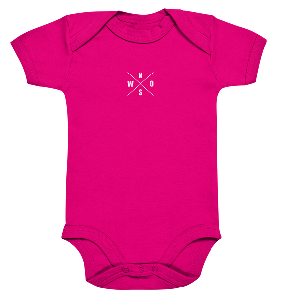 N.O.S.W. BLOCK Teamsport Body "AUSWECHSELSPIELER" Organic Baby Bodysuite fuchsia organic