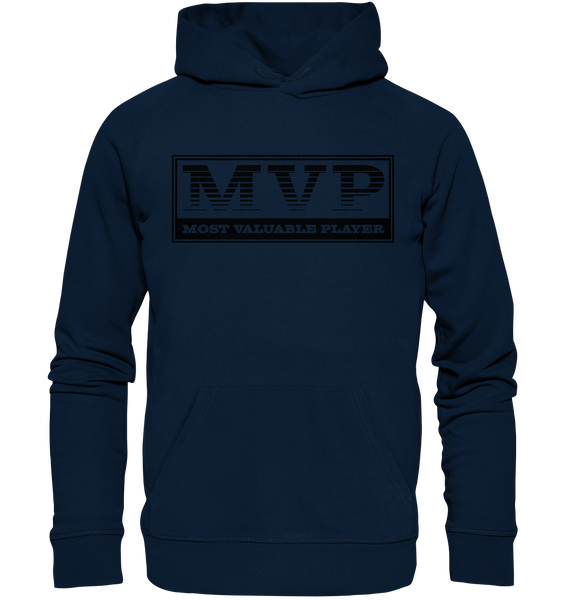 Teamsport Hoodie "MVP" Männer Organic Basic Kapuzenpullover navy