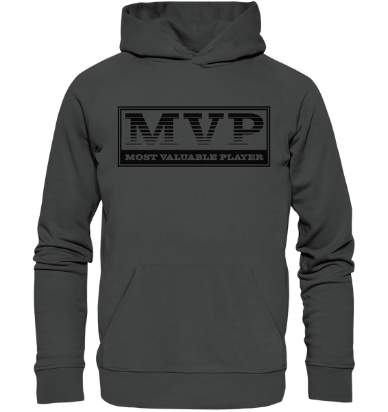 Teamsport Hoodie "MVP" Männer Organic Basic Kapuzenpullover anthrazit