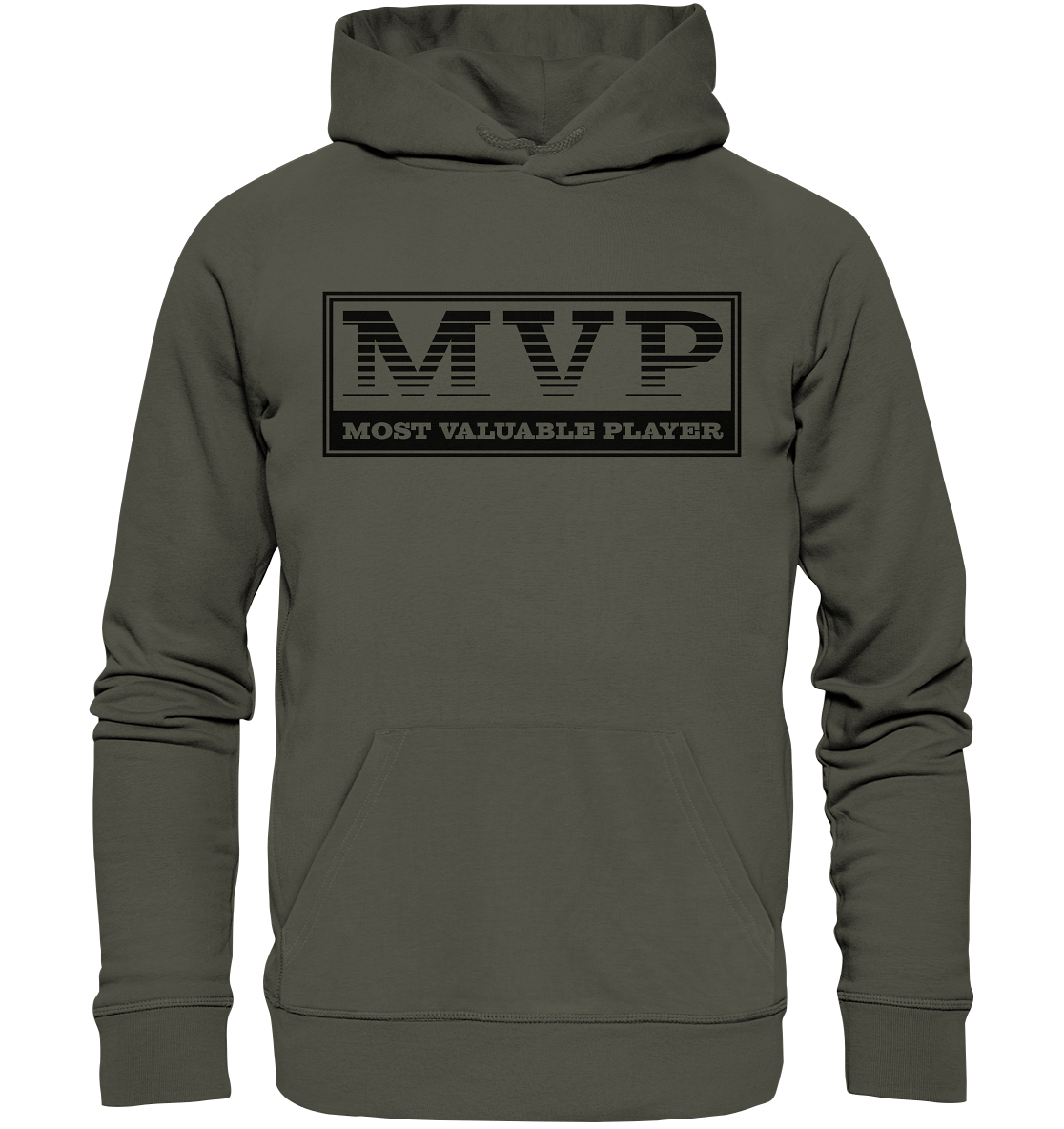 Teamsport Hoodie "MVP" Männer Organic Basic Kapuzenpullover khaki