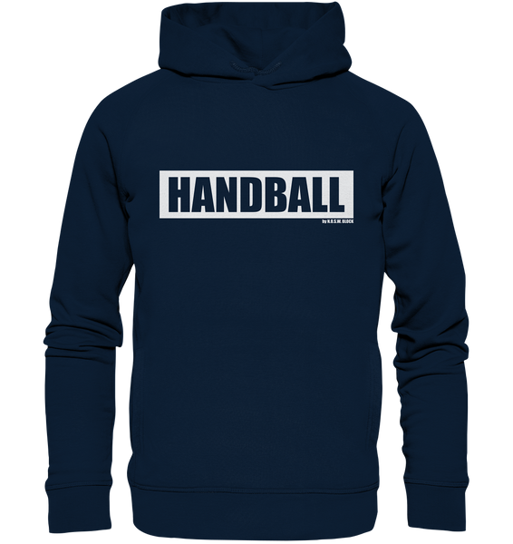 N.O.S.W. BLOCK Teamsport Hoodie "HANDBALL" Männer Organic Fashion Kapuzenpullover navy