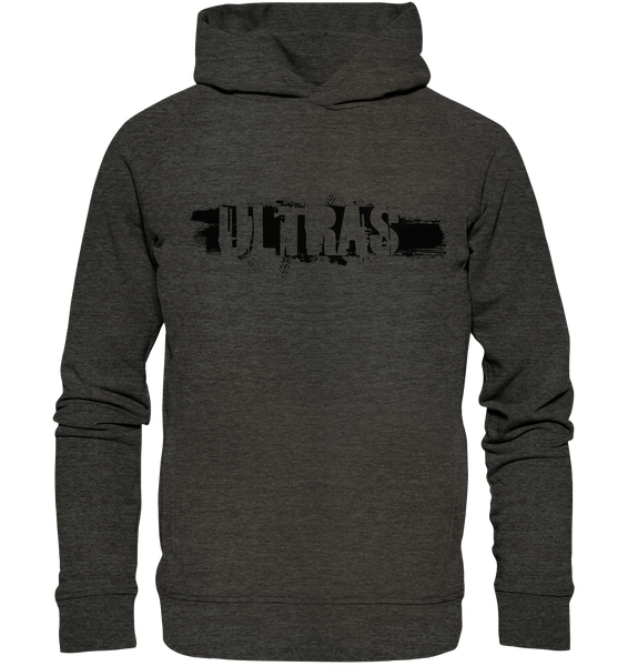 N.O.S.W. BLOCK Ultras Hoodie "ULTRAS" Männer Organic Fashion Kapuzenpullover dark hetaher grau