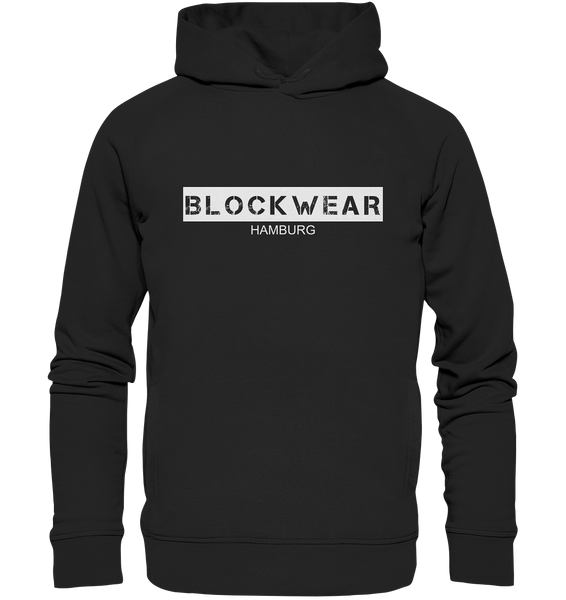 N.O.S.W. BLOCK Hoodie "BLOCKWEAR HAMBURG" Männer Organic Fashion Kapuzenpullover schwarz