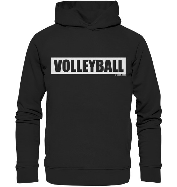 N.O.S.W. BLOCK Teamsport Hoodie "VOLLEYBALL" Organic Fashion Kapuzenpullover schwarz