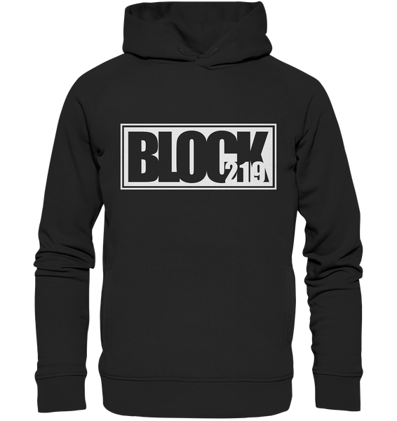 N.O.S.W. BLOCK Hoodie "BLOCK219" Männer Organic Fashion Kapuzenpullover schwarz