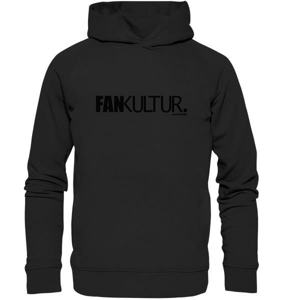 N.O.S.W. BLOCK Fanblock Hoodie "FAN KULTUR." Männer Organic Fashion Kapuzenpullover schwarz