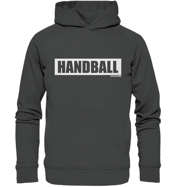 N.O.S.W. BLOCK Teamsport Hoodie "HANDBALL" Männer Organic Fashion Kapuzenpullover anthrazit