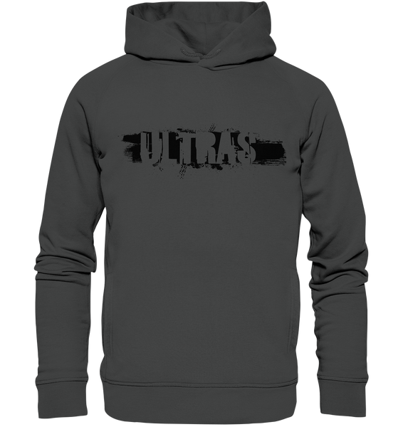 N.O.S.W. BLOCK Ultras Hoodie "ULTRAS" Männer Organic Fashion Kapuzenpullover anthrazit