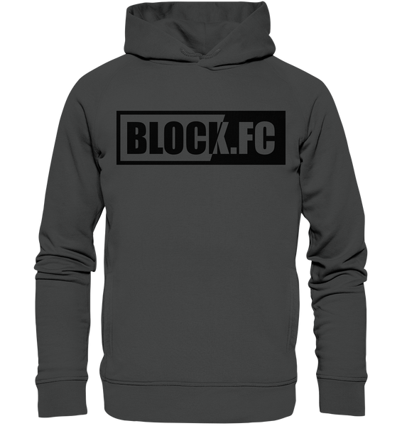 BLOCK.FC Hoodie "BLOCK.FC" Männer Organic Fashion Kapuzenpullover anthrazit