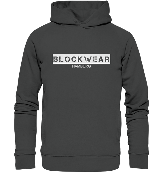 N.O.S.W. BLOCK Hoodie "BLOCKWEAR HAMBURG" Männer Organic Fashion Kapuzenpullover anthrazit