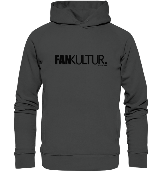 N.O.S.W. BLOCK Fanblock Hoodie "FAN KULTUR." Männer Organic Fashion Kapuzenpullover anthrazit