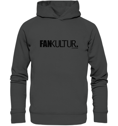 N.O.S.W. BLOCK Fanblock Hoodie "FAN KULTUR." Männer Organic Fashion Kapuzenpullover anthrazit