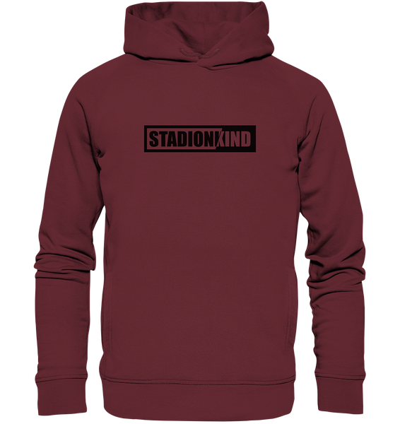 BLOCK.FC Fanblock Hoodie "STADIONKIND" Männer Organic Fashion Kapuzenpullover weinrot