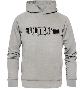 N.O.S.W. BLOCK Ultras Hoodie "ULTRAS" Männer Organic Fashion Kapuzenpullover heather grau