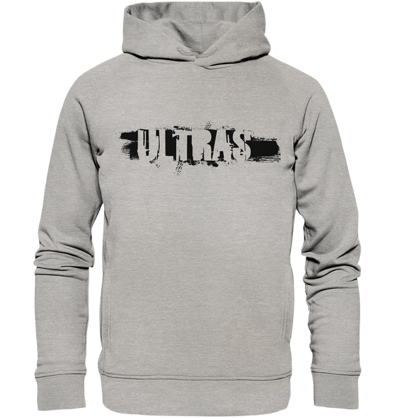 N.O.S.W. BLOCK Ultras Hoodie "ULTRAS" Männer Organic Fashion Kapuzenpullover heather grau