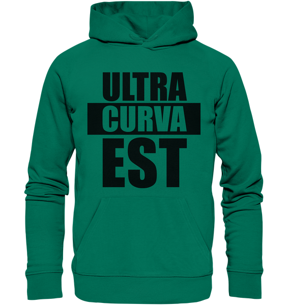 N.O.S.W. BLOCK Ultras Hoodie "ULTRA CURVA EST" Männer Organic Kapuzenpullover grün