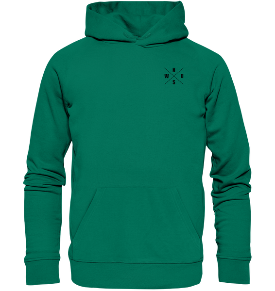 Fanblock Hoodie "ANTI HIPSTER BLOCK" Männer Organic Kapuzenpullover grün