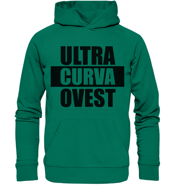 N.O.S.W. BLOCK Ultras Hoodie "ULTRA CURVA OVEST" Männer Organic Kapuzenpullover grün