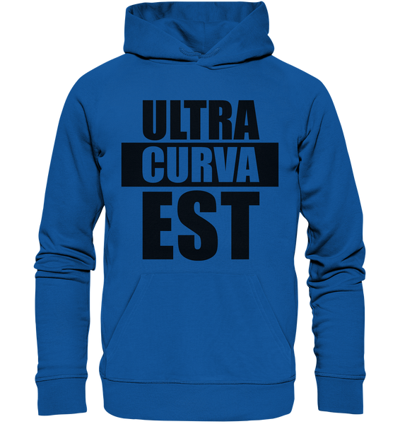 N.O.S.W. BLOCK Ultras Hoodie "ULTRA CURVA EST" Männer Organic Kapuzenpullover blau