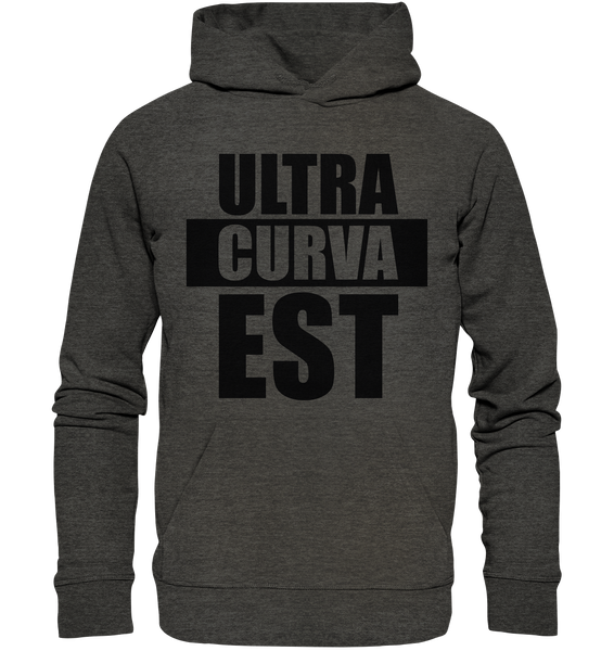 N.O.S.W. BLOCK Ultras Hoodie "ULTRA CURVA EST" Männer Organic Kapuzenpullover dark heather grau