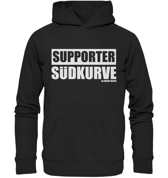 N.O.S.W. BLOCK Fanblock Hoodie "SUPPORTER SÜDKURVE" Männer Organic Kapuzenpullover schwarz