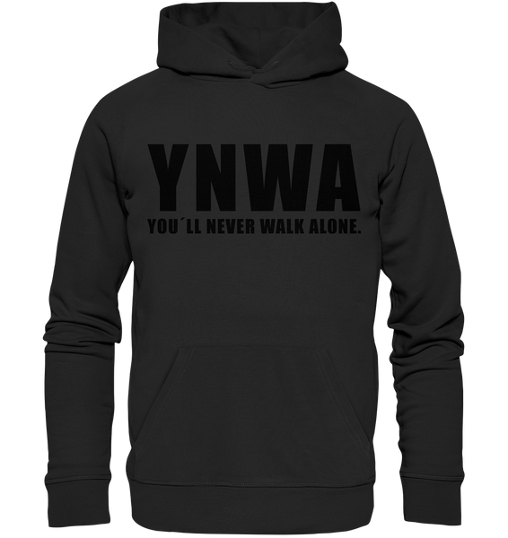 N.O.S.W. BLOCK Fanblock Hoodie "YNWA" Männer Organic Kapuzenpullover schwarz