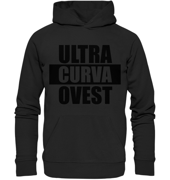 N.O.S.W. BLOCK Ultras Hoodie "ULTRA CURVA OVEST" Männer Organic Kapuzenpullover schwarz