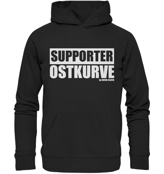 N.O.S.W. BLOCK Fanblock Hoodie "SUPPORTER OSTKURVE" Männer Organic Kapuzenpullover schwarz