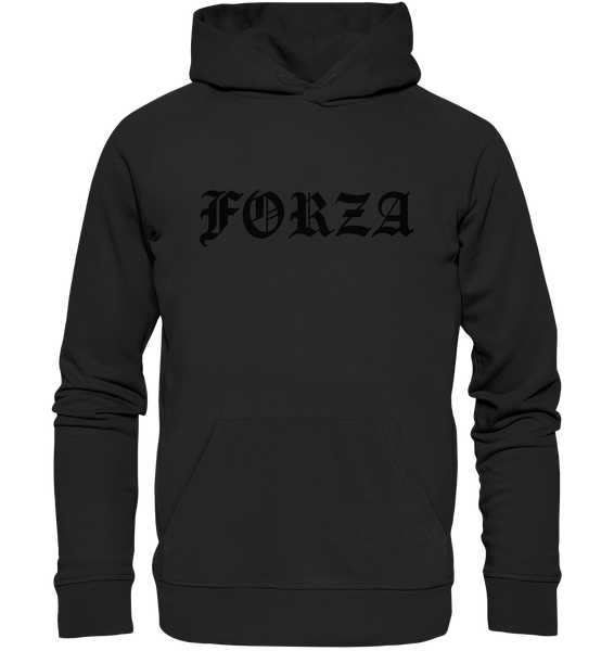 N.O.S.W. BLOCK Fanblock Hoodie "FORZA" Männer Organic Kapuzenpullover schwarz