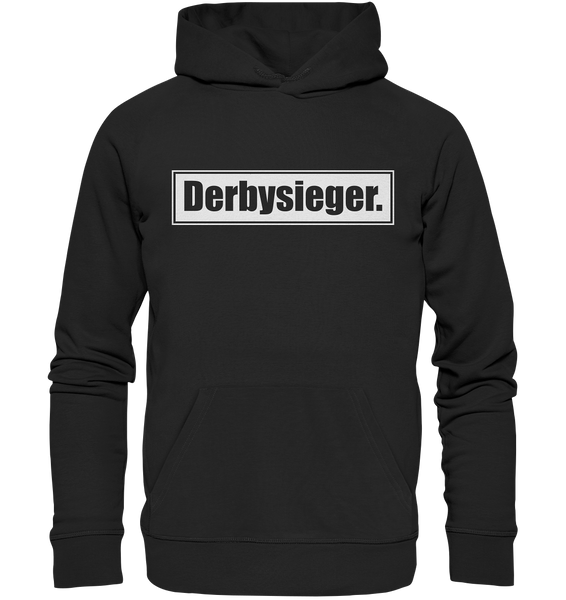 N.O.S.W. BLOCK Fanblock Hoodie "Derbysieger." Männer Organic Kapuzenpullover schwarz