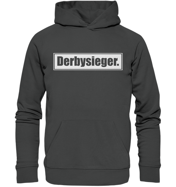 N.O.S.W. BLOCK Fanblock Hoodie "Derbysieger." Männer Organic Kapuzenpullover anthrazit