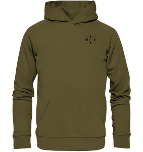 Fanblock Hoodie "ANTI HIPSTER BLOCK" Männer Organic Kapuzenpullover khaki