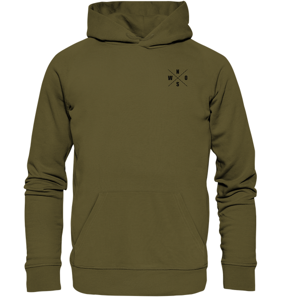 Fanblock Hoodie "ANTI HIPSTER BLOCK" Männer Organic Kapuzenpullover khaki