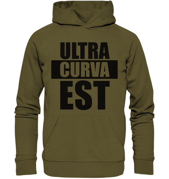 N.O.S.W. BLOCK Ultras Hoodie "ULTRA CURVA EST" Männer Organic Kapuzenpullover khaki