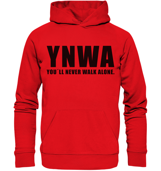 N.O.S.W. BLOCK Fanblock Hoodie "YNWA" Männer Organic Kapuzenpullover rot