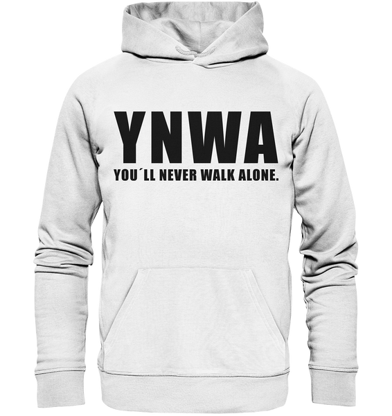 N.O.S.W. BLOCK Fanblock Hoodie "YNWA" Männer Organic Kapuzenpullover weiß