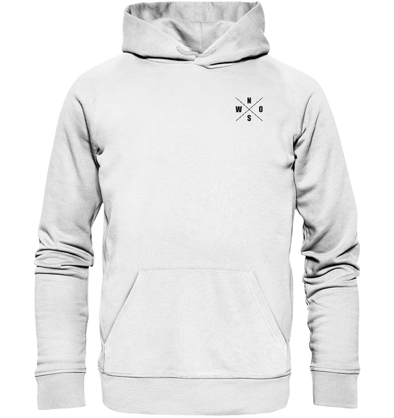 Fanblock Hoodie "ANTI HIPSTER BLOCK" Männer Organic Kapuzenpullover weiss