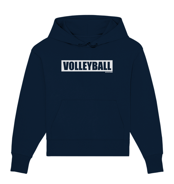 N.O.S.W. BLOCK Teamsport Hoodie "VOLLEYBALL" Girls Organic Oversize Kapuzenpullover navy
