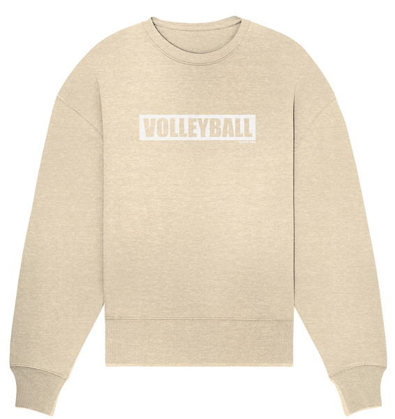 N.O.S.W. BLOCK Teamsport Sweater "VOLLEYBALL" Frauen Organic Oversize Sweatshirt natural raw