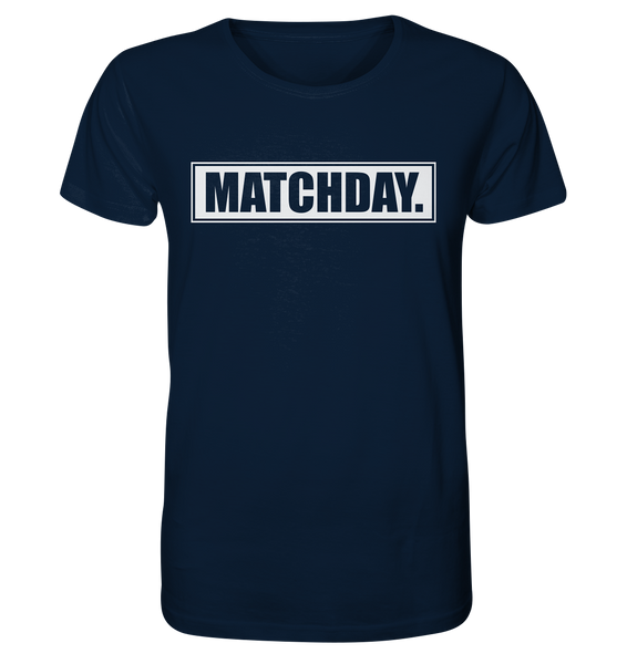 N.O.S.W. BLOCK Fanblock Shirt "MATCHDAY." Männer Organic T-Shirt navy