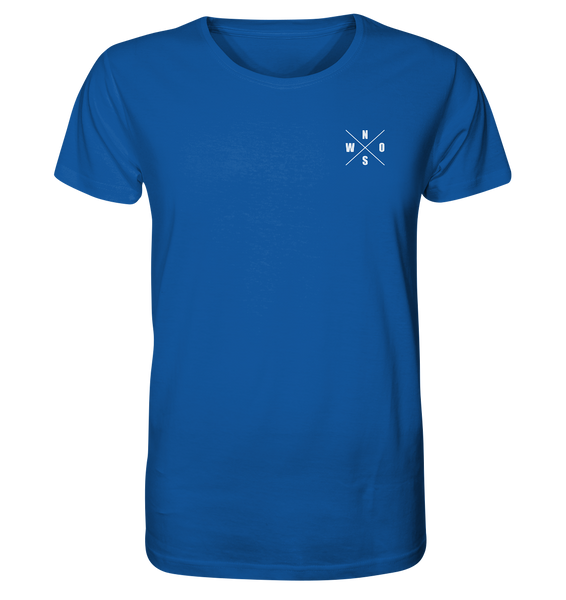 N.O.S.W. BLOCK Shirt "N.O.S.W. ICON / SUPPORTE WAS DU LIEBST!" Männer Organic T-Shirt blau