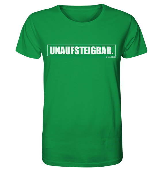 N.O.S.W. BLOCK Fanblock Shirt "UNAUFSTEIGBAR." Männer Organic T-Shirt grün