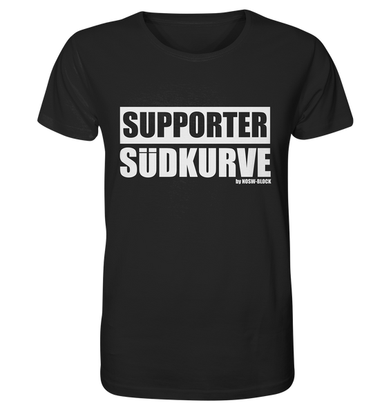 N.O.S.W. BLOCK Fanblock Shirt "SUPPORTER SÜDKURVE" Männer Organic T-Shirt schwarz