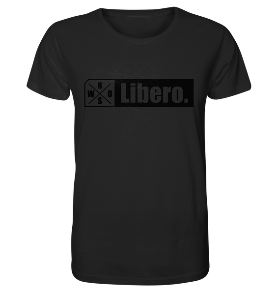 N.O.S.W. BLOCK Teamsport Shirt "Libero." Männer Organic T-Shirt schwarz