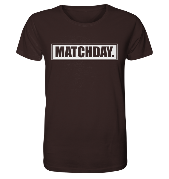 N.O.S.W. BLOCK Fanblock Shirt "MATCHDAY." Männer Organic T-Shirt braun