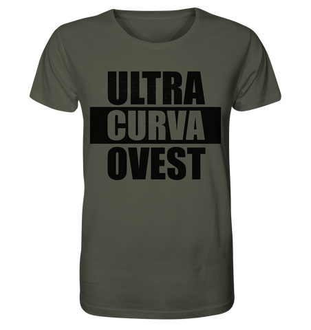 N.O.S.W. BLOCK Ultras Shirt "ULTRA CURVA OVEST" Männer Organic T-Shirt khaki