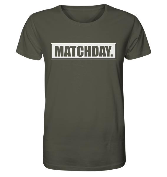 N.O.S.W. BLOCK Fanblock Shirt "MATCHDAY." Männer Organic T-Shirt khaki