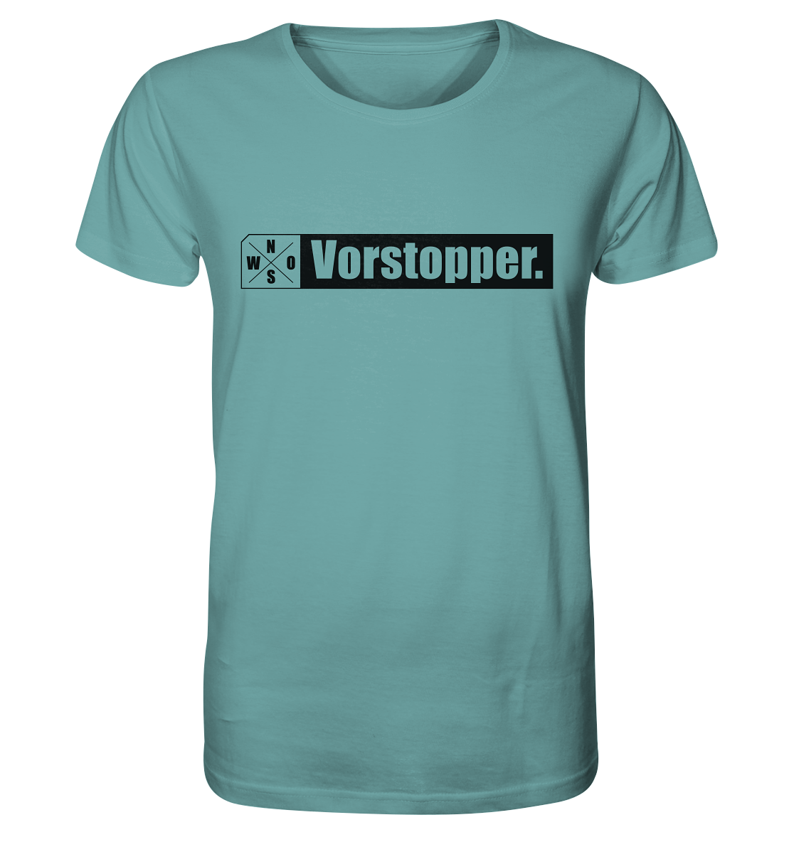 N.O.S.W. BLOCK Teamsport Shirt "Vorstopper." Männer Organic T-Shirt citadel blau