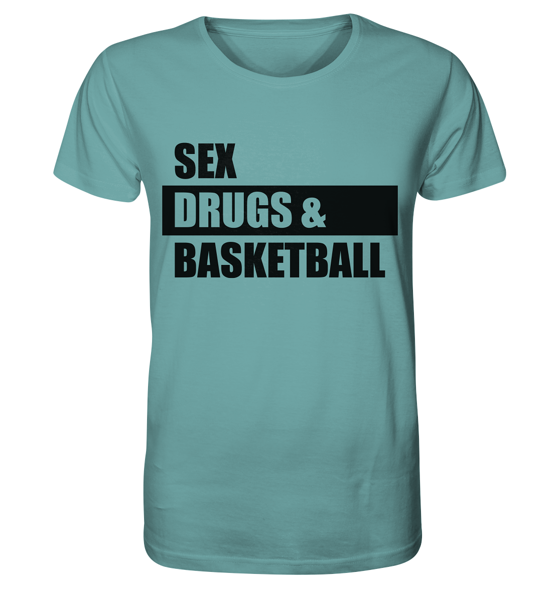 N.O.S.W. BLOCK Fanblock Shirt "SEX, DRUGS & BASKETBALL" Männer Organic T-Shirt citadel blue